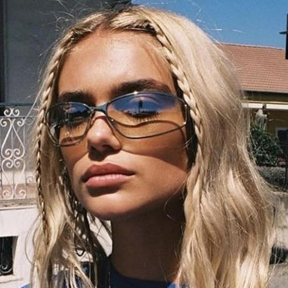 Retro women's charm sunglasses - Picture 5 of 8